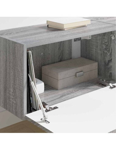 Mobile TV da parete 2 pcs Grigio Sonoma 60 x 31 x 29.5 cm