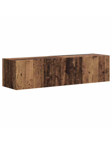 Mobile TV da parete 2 pcs Legno vecchio 60 x 31 x 29.5 cm