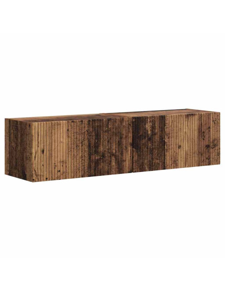 Mobile TV da parete 2 pcs Legno vecchio 60 x 31 x 29.5 cm