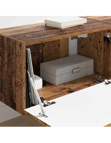 Mobile TV da parete 2 pcs Legno vecchio 60 x 31 x 29.5 cm