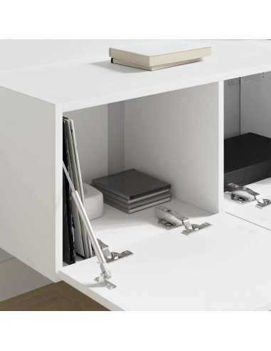 Mobile TV da parete 2 pcs Bianco 60 x 31 x 29.5 cm