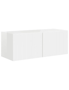 Mobile TV da parete Bianco Lucido 60 x 31 x 29.5 cm 2