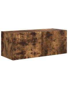 Mobile TV da parete Rovere fumé 60 x 31 x 29.5 cm 2
