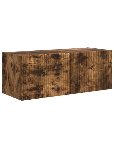 Mobile TV da parete Rovere fumé 60 x 31 x 29.5 cm