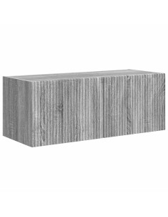 Mobile TV da parete Grigio Sonoma 60 x 31 x 29.5 cm 2