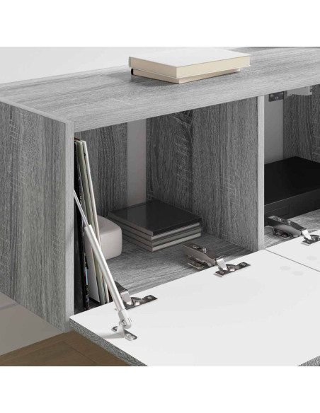 Mobile TV da parete Grigio Sonoma 60 x 31 x 29.5 cm