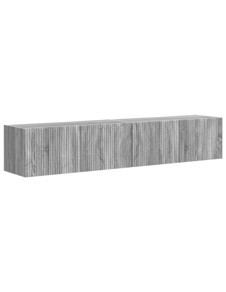 Mobile TV da parete 2 pcs Grigio Sonoma 60 x 31 x 29.5 cm