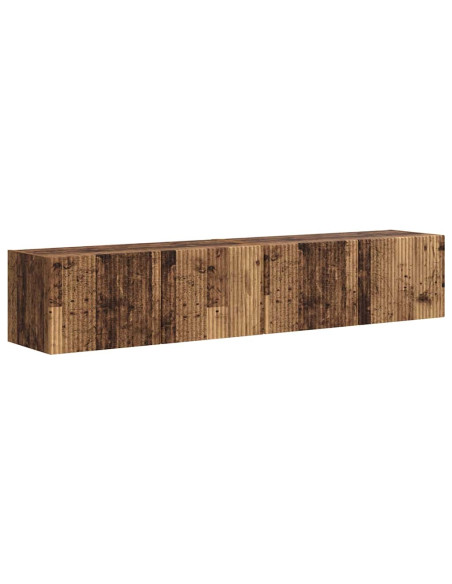 Mobile TV da parete 2 pcs Legno vecchio 60 x 31 x 29.5 cm