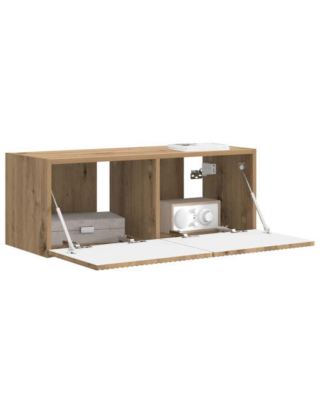 Mobile TV da parete 78,5 x 31 x 29,5 cm Rovere Artigianale