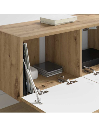 Mobile TV da parete 78,5 x 31 x 29,5 cm Rovere Artigianale