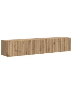 Mobile TV da parete 2 pcs Rovere Artigianale 60 x 31 x 29.5 cm 2