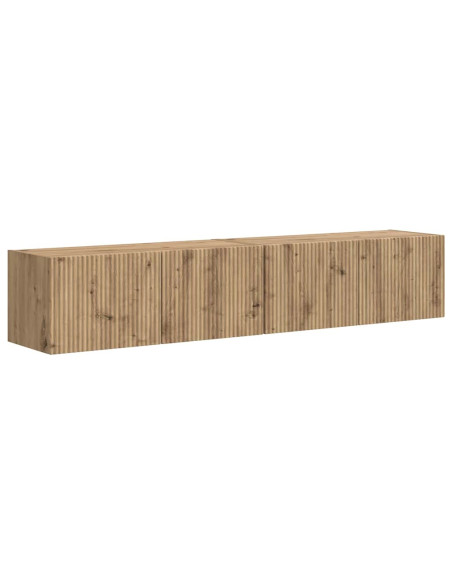 Mobile TV da parete 2 pcs Rovere Artigianale 60 x 31 x 29.5 cm