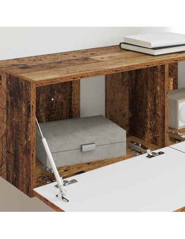 Mobile TV da parete Legno vecchio 98 x 31 x 29,5 cm