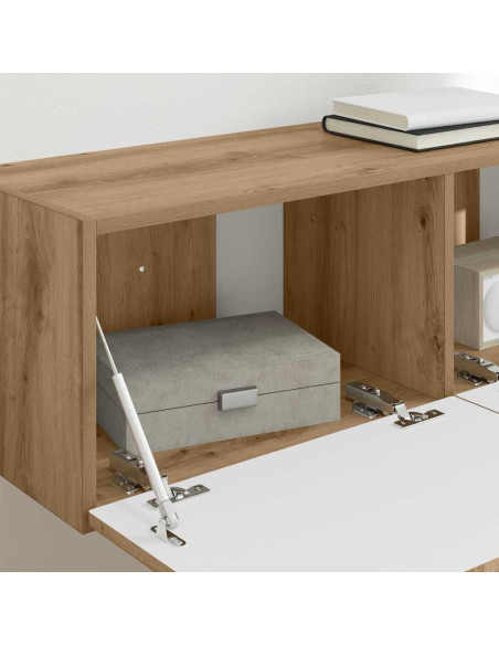 Mobile TV da parete 2 pcs Rovere Artigianale 98 x 31 x 29,5 cm