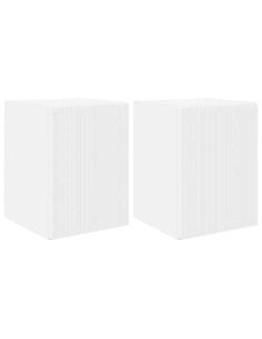 Mobile TV da parete 2 pcs Bianco 30 x 31 x 40 cm 2