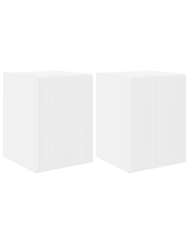 Mobile TV da parete 2 pcs Bianco 30 x 31 x 40 cm