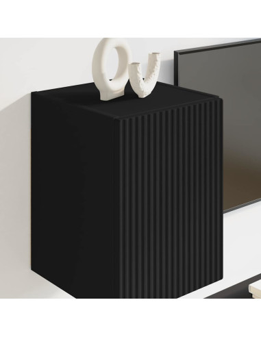 Mobile TV da parete Nero 30 x 31 x 40 cm Legno multistrato