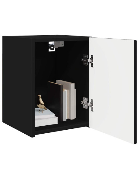 Mobile TV da parete 2 pcs Nero 30 x 31 x 40 cm