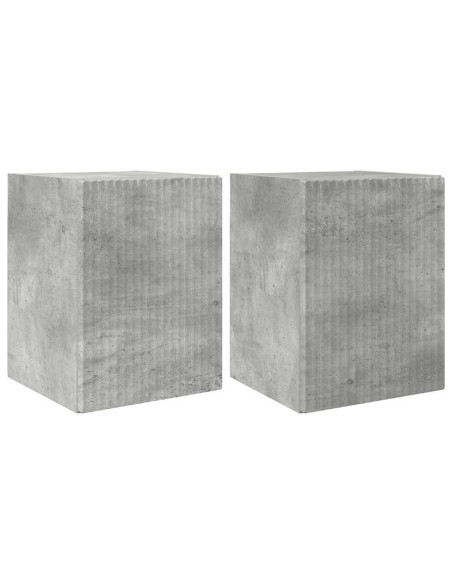 Mobile TV da parete 2 pcs Calcestruzzo 30 x 31 x 40 cm