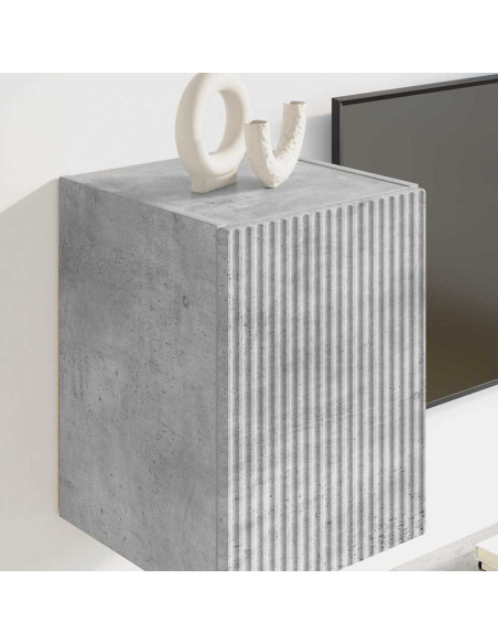 Mobile TV da parete 2 pcs Calcestruzzo 30 x 31 x 40 cm