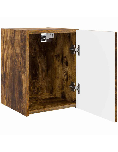 Mobile TV da parete Rovere fumé 30 x 31 x 40 cm