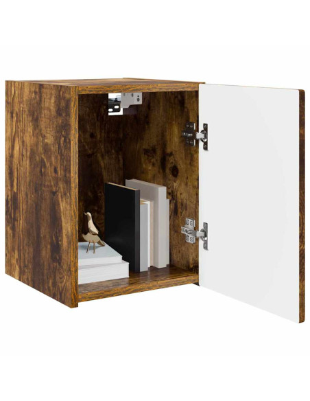 Mobile TV da parete 2 pcs Rovere fumé 30 x 31 x 40 cm