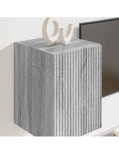 Mobile TV da parete Grigio Sonoma 30 x 31 x 40 cm