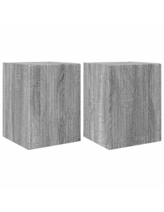 Mobile TV da parete 2 pcs Grigio Sonoma 30 x 31 x 40 cm 2