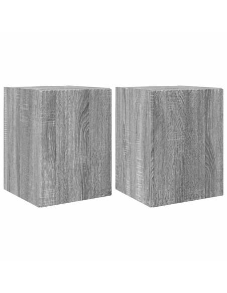 Mobile TV da parete 2 pcs Grigio Sonoma 30 x 31 x 40 cm