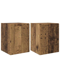 Mobile TV da parete 2 pcs Legno vecchio 30 x 31 x 40 cm 2
