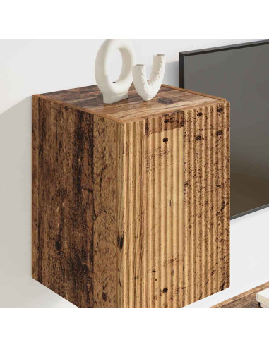 Mobile TV da parete 2 pcs Legno vecchio 30 x 31 x 40 cm