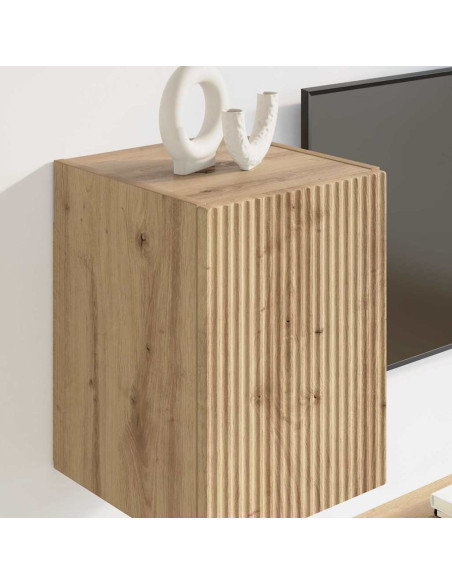 Mobile TV da parete 2 pcs Rovere Artigianale 30 x 31 x 40 cm