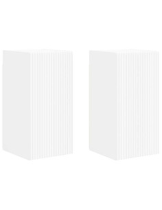 Mobile TV da parete 2 pcs Bianco 30 x 31 x 60 cm 2