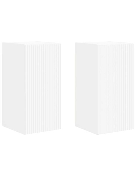 Mobile TV da parete 2 pcs Bianco 30 x 31 x 60 cm