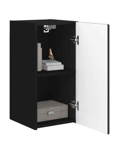 Mobile TV da parete Nero 30 x 31 x 60 cm Legno multistrato