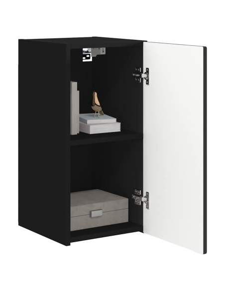 Mobile TV da parete Nero 30 x 31 x 60 cm Legno multistrato