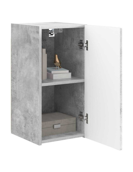 Mobile TV da parete 2 pcs Calcestruzzo 30 x 31 x 60 cm