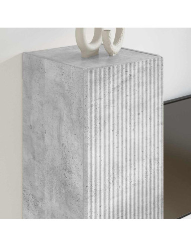 Mobile TV da parete 2 pcs Calcestruzzo 30 x 31 x 60 cm