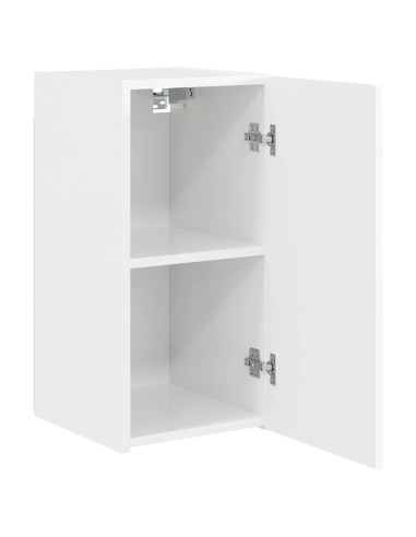 Mobile TV da parete Bianco Lucido 30 x 31 x 60 cm