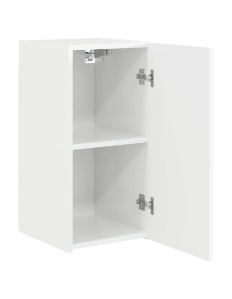 Mobile TV da parete Bianco Lucido 30 x 31 x 60 cm