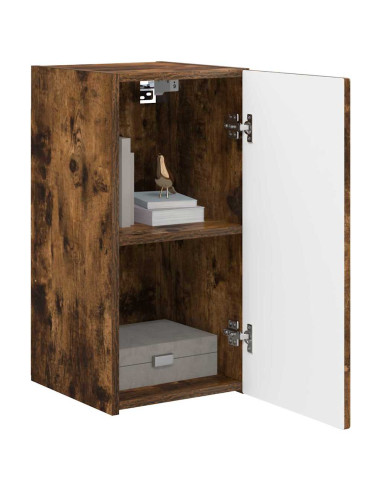 Mobile TV da parete 2 pcs Rovere fumé 30 x 31 x 60 cm