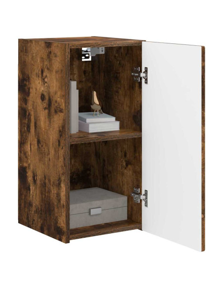 Mobile TV da parete 2 pcs Rovere fumé 30 x 31 x 60 cm