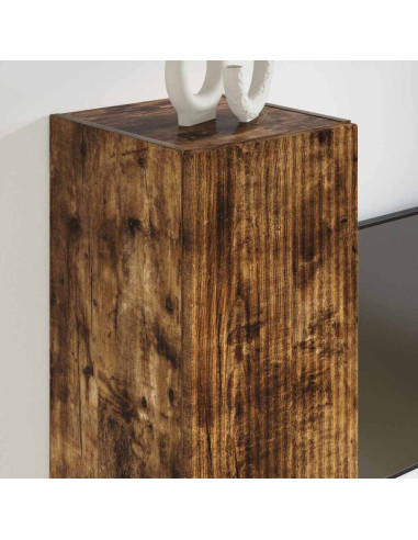 Mobile TV da parete 2 pcs Rovere fumé 30 x 31 x 60 cm