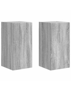 Mobile TV da parete 2 pcs Grigio Sonoma 30 x 31 x 60 cm 2