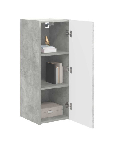 Mobile TV da parete 2 pcs Calcestruzzo 30 x 31 x 80 cm