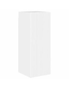 Mobile TV da parete Bianco Lucido 30 x 31 x 80 cm 2