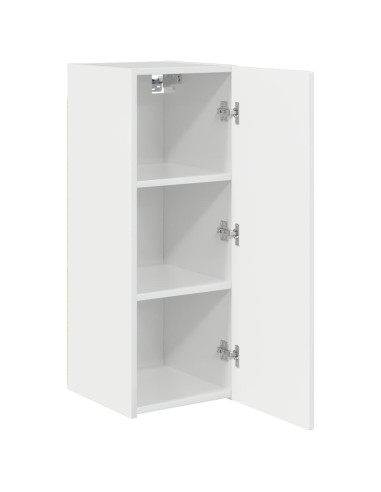 Mobile TV da parete Bianco Lucido 30 x 31 x 80 cm