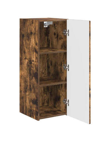 Mobile TV da parete Rovere fumé 30 x 31 x 80 cm