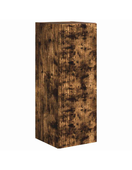 Mobile TV da parete 2 pcs Rovere fumé 30 x 31 x 80 cm