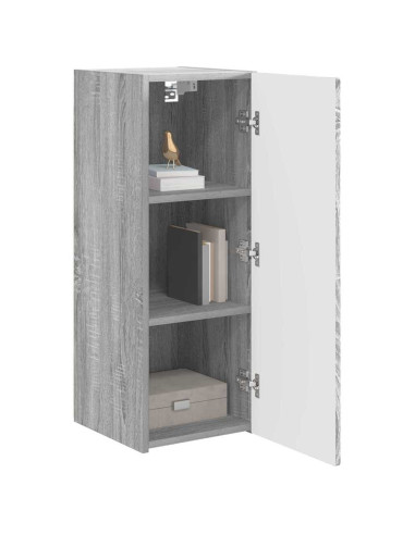 Mobile TV da parete Grigio Sonoma 30 x 31 x 80 cm